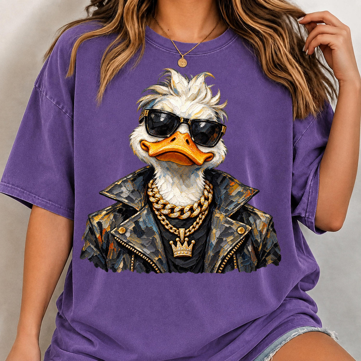 Cool duck PNG digital download, mockup 5