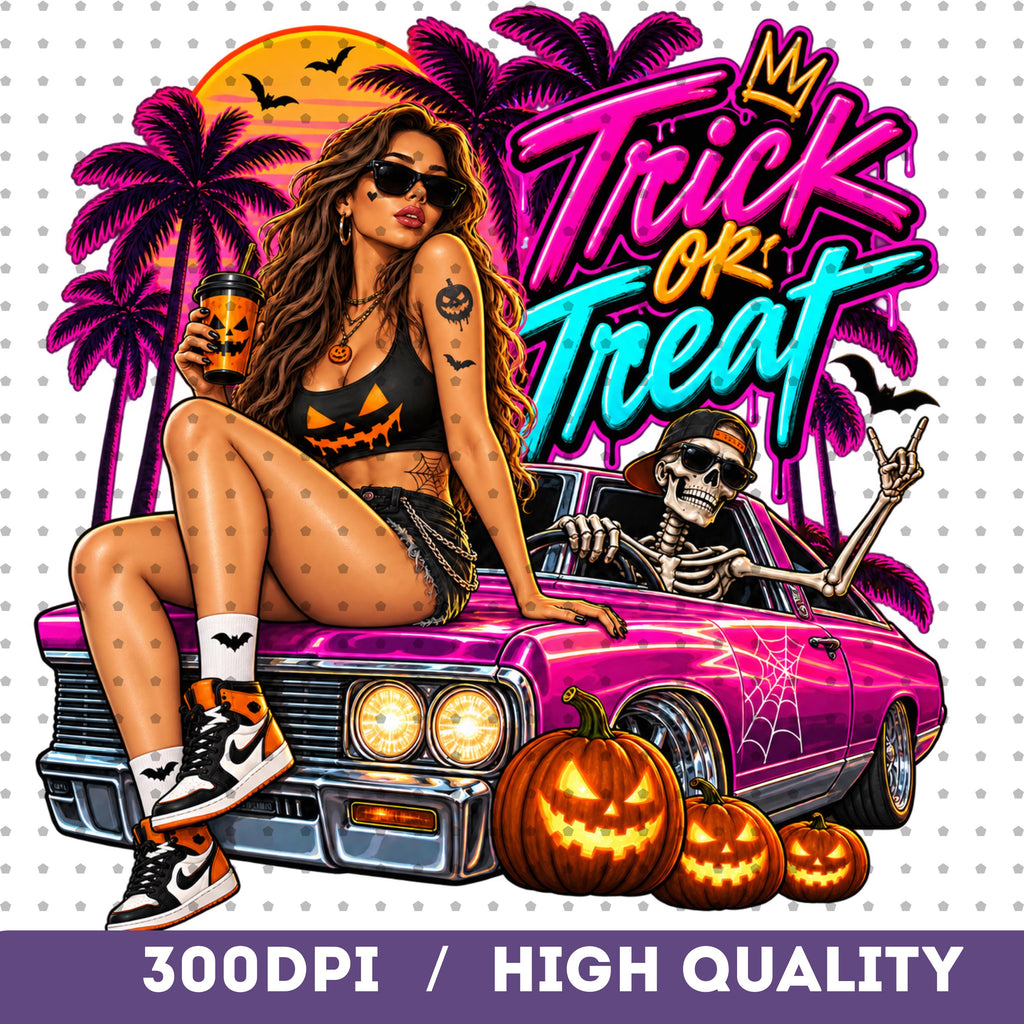 Retro horror Halloween design, mockup 3