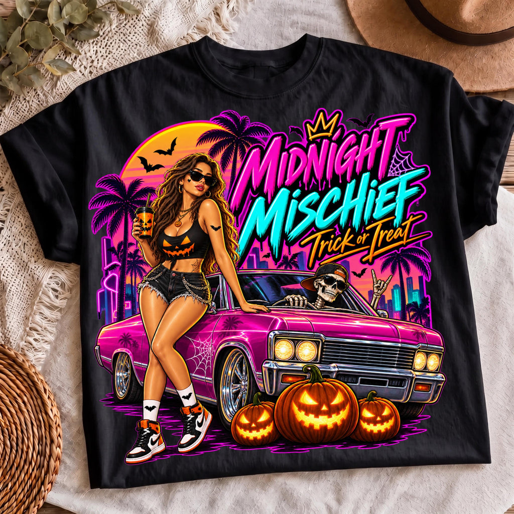 Neon pink car skeleton driver PNG, mockup 2