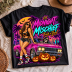 Neon pink car skeleton driver PNG, mockup 2