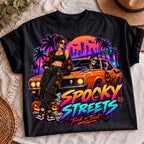 Spooky girl neon sublimation, mockup 4