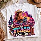 Retro cowgirl cactus design, mockup 3