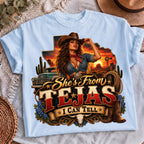 Texas cowgirl sublimation, mockup 4