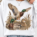 Mallard duck PNG vintage marsh duck hunting shirt mockup