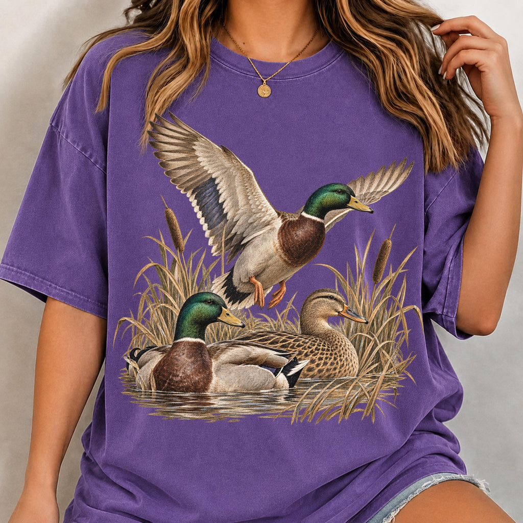 Rustic mallard duck design, mockup 5