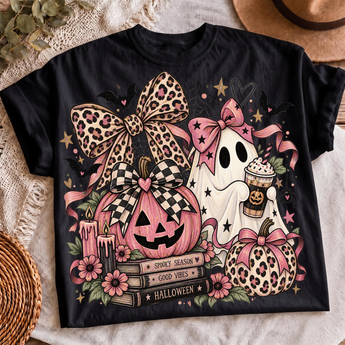 Vintage spooky season design, mockup 3