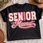 Class of 2027 mom graduation PNG on t-shirt mockup