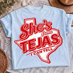Tejas Texas girl shirt, mockup 4