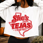Red Tejas southern girl PNG, mockup 2