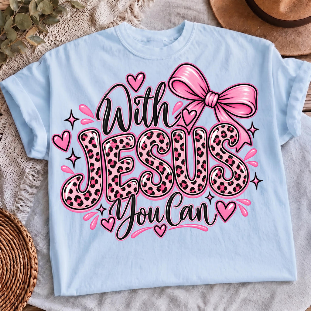 With Jesus You Can sublimation, mockup 4