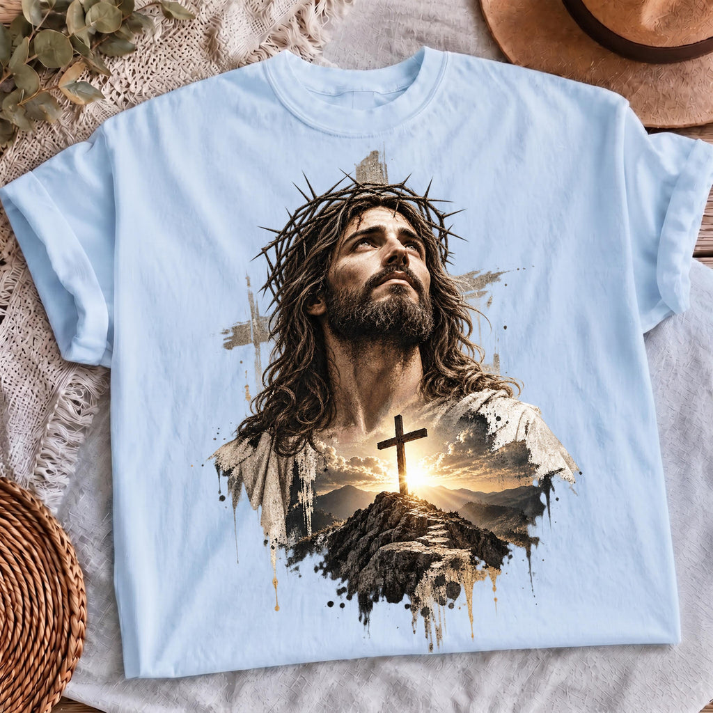 Faith based church shirt PNG digital download mockup