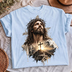 Faith based church shirt PNG digital download mockup