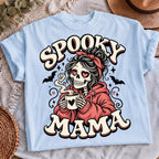 Spooky season mom skeleton sublimation PNG mockup