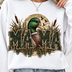 Duck hunting mama sublimation design on t-shirt mockup