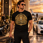 Gold lion crest digital download, mockup 3