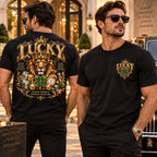 Lucky Lion fortune luxury streetwear PNG, mockup 2