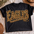 Eagles leopard print PNG gold heart shirt design mockup