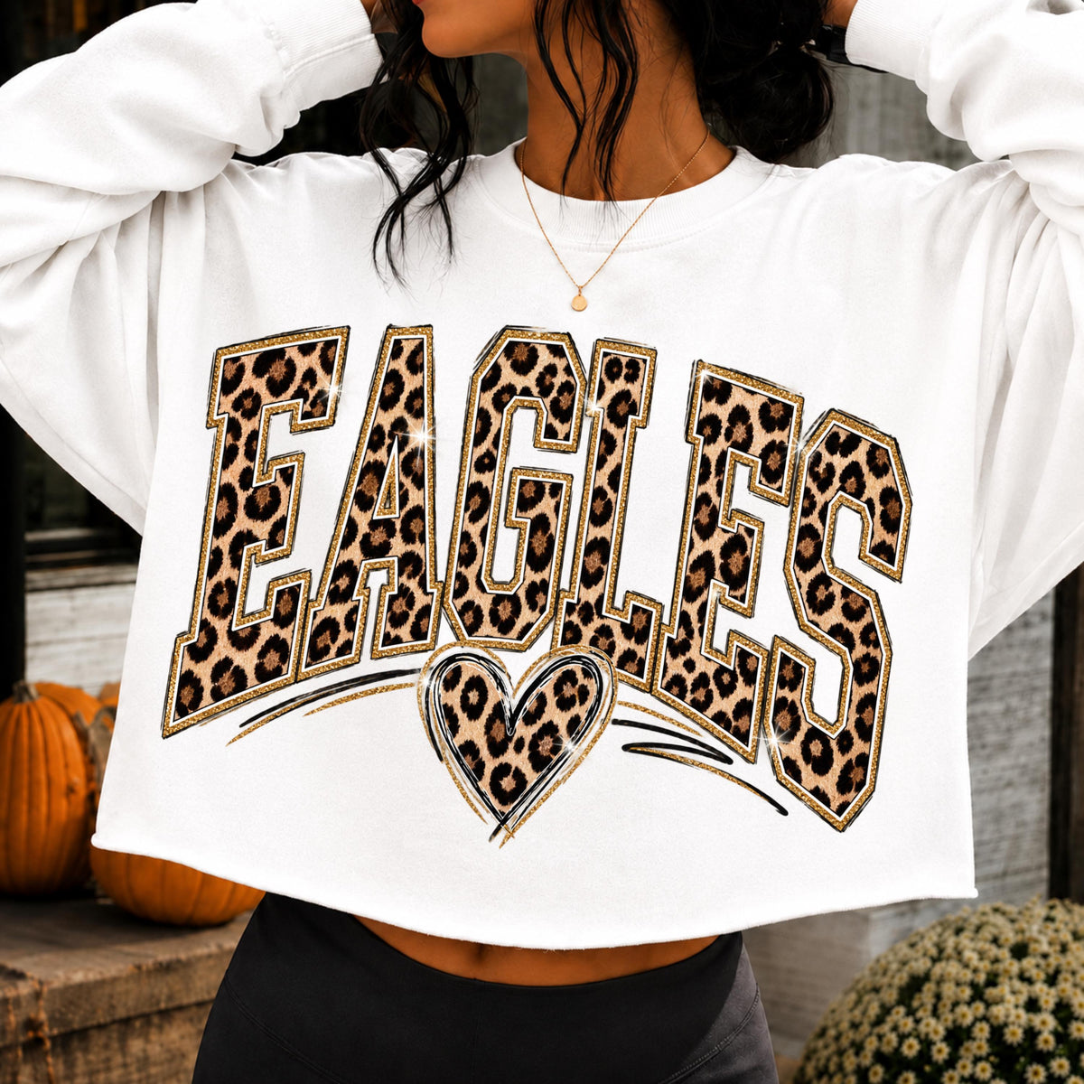 Leopard Eagles football mom PNG, mockup 2