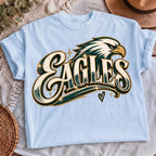 Eagles PNG green and gold football shirt design, mockup 4