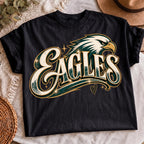 Eagles PNG green and gold mascot sublimation design, mockup 3