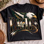 Green gold Eagles game day sublimation, mockup 3