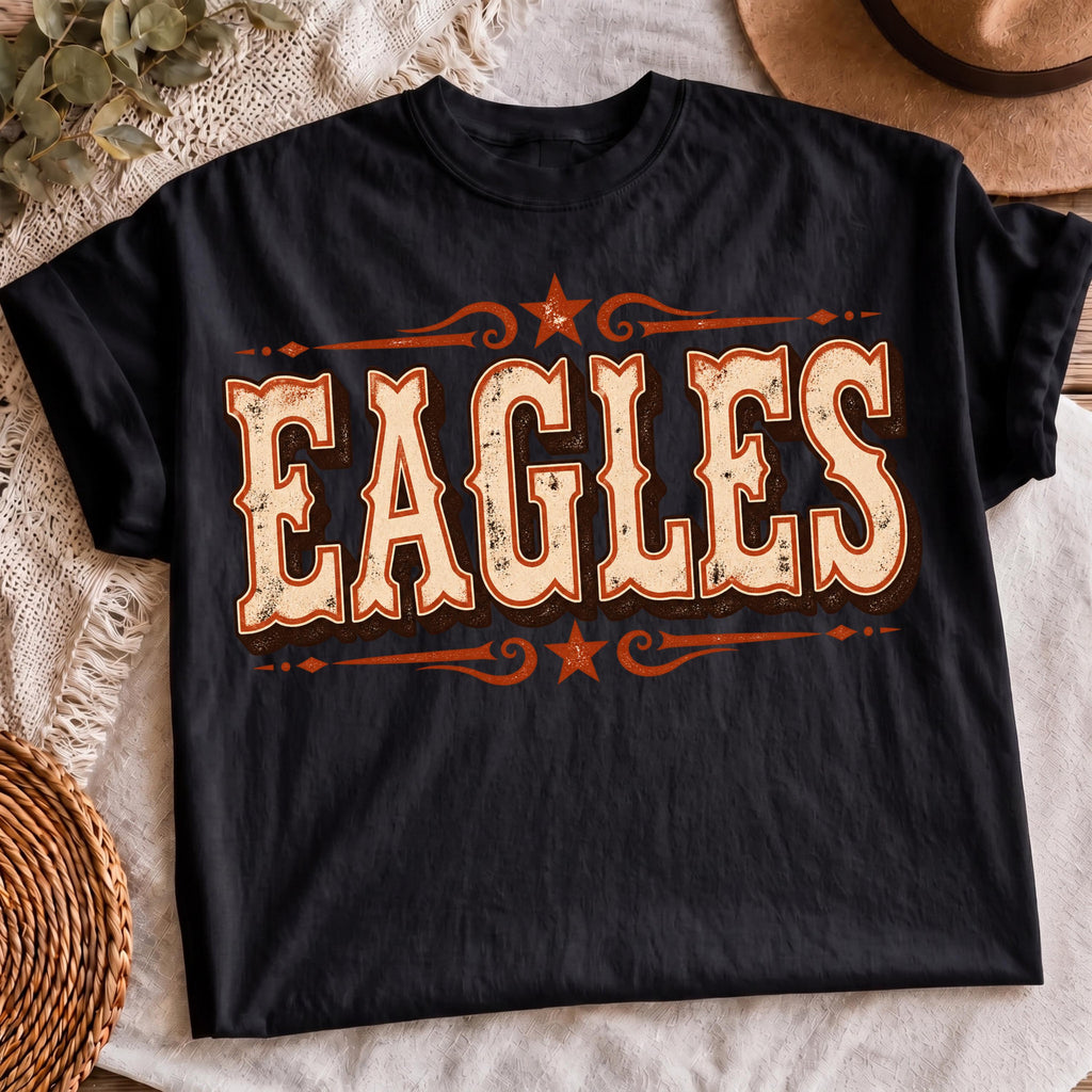 Texas style Eagles school spirit sublimation, mockup 3