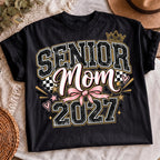 Varsity Senior Mom 2027 sublimation design mockup