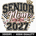 Class of 2027 graduation mom PNG on sweatshirt mockup