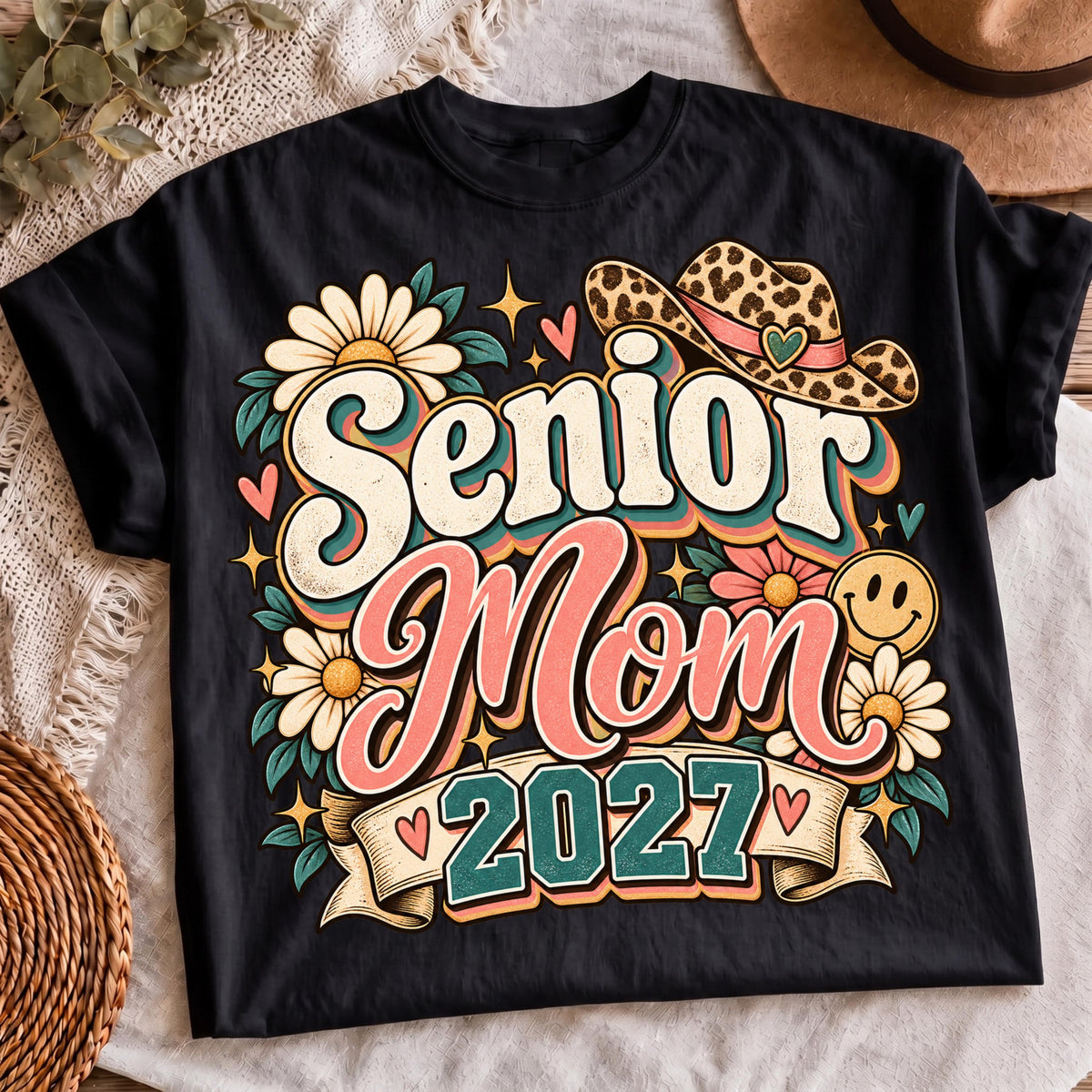 Class of 2027 cowgirl mom sublimation design, mockup 3