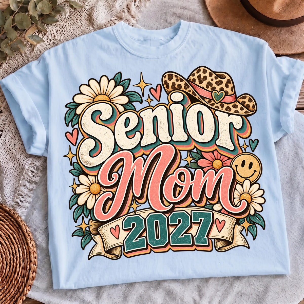 Senior Mom 2027 western PNG digital download, mockup 4
